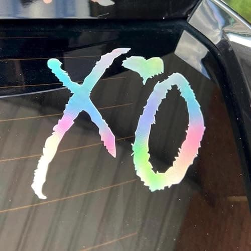 1PC XO Decals, Weekend Tesfaye XO, Car Stickers, Truck, SUVs, Heart Logo Decal Vinyl Sticker, The Weekend XO, Laptop Sticker, Water Bottle, Tumbler, Waterproof, Window, Car Bumper, Vinyl Decal (5") thumbnail 2