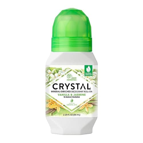 Crystal Mineral Deodorant Roll-On, Vanilla Jasmine, 2.25 fl oz - Image 1