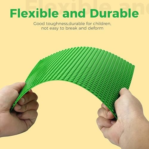Etarnfly Classic Baseplates Building Plates-10" x 10" Building Boards,100% Compatible with All Major Brands and Activity Table, Creative Platforms Mats for Toy Bricks (Green, 8 Pack) thumbnail 7