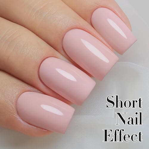 Double Rhythm 15ML Gel Nail Polish Pure Sheer Same Color Same Bottle Soak Off Gel Polish Art Manicure Salon DIY at Home for Women (Baby Pink-A1334) thumbnail 2