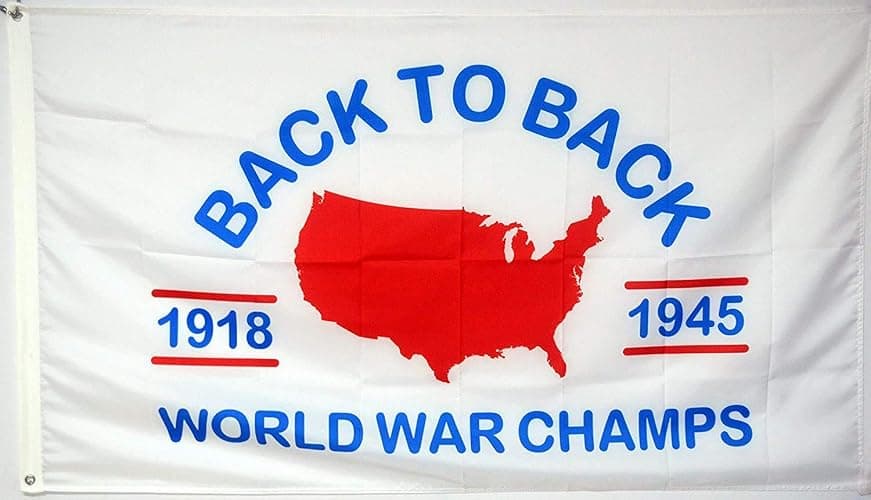 Probsin World War Champs Flag,3x5 Feet Back to Back Banner,Funny Poster UV Resistance Fading & Durable Man Cave Wall Flag with Brass Grommets for College Dorm Room Decor,Outdoor,Parties,Gift,Tailgates thumbnail 3