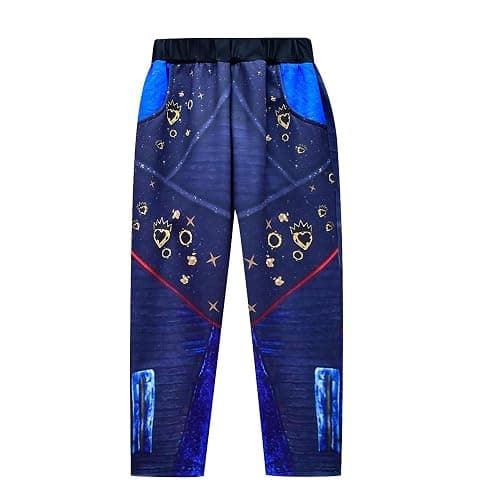 Naeviwth Rise of Red Costume Kids Girls Zipper Jacket and Pants Costumes Child Size 4-14Y - 10-11 Years - Blue Costume With Wig thumbnail 4
