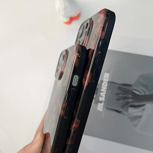 aaknhen Tortoise Shell Phone Case Compatible for iPhone 13 Retro Leopard Cheetah Print Chic Animal Pattern Flexible Soft TPU Protective Cool Girls Amber Brown Protective Cover(for iPhone 13) thumbnail 6