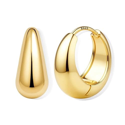 gold hoops - Image 1