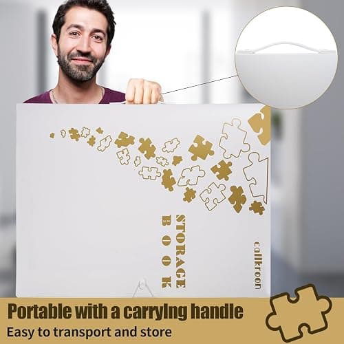 Callroon Extra Large Puzzle Storage Holder 20 HD Pockets, Can Hold 500-1000Pcs Puzzle Organizer, Best Diamond Painting Storage, Halloween Puzzles Saver, Puzzle Accessories Gift thumbnail 5