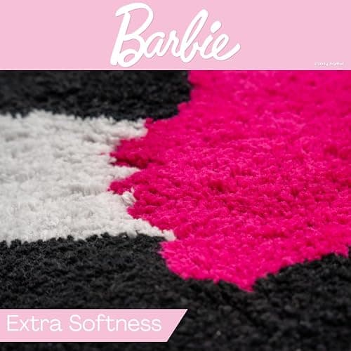 Collectibles Barbie 100% Cotton Non Slip Plush Bathroom Mat Rug (Officially Licensed Product) by Franco thumbnail 6