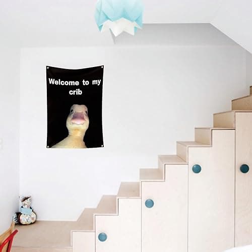 Welcome to My Crib Flag 2x3 Feet Funny Flags for Room Durable Man Cave Wall Flag with Brass Grommets for College Dorm Room Decor,Outdoor,Parties thumbnail 5