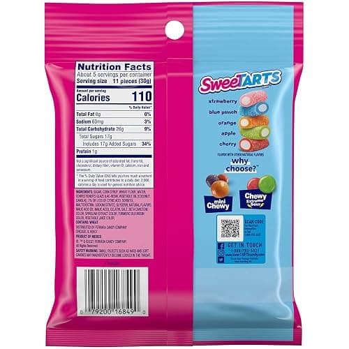 SweeTARTS Ropes Bites, 5.25 Ounce, Pack of 12 thumbnail 2