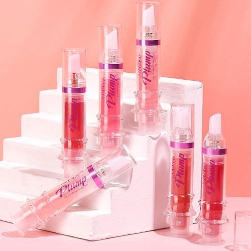 Plumping Lip Oil With Chili Extract - Fuller Lips Instantly! Ultra-Hydrating & Nourishing, Glossy Finish Lip Glow Oil, Lip Plumping Booster Plump, Smooth, and Define Your Lips Naturally (01 Pink) thumbnail 5