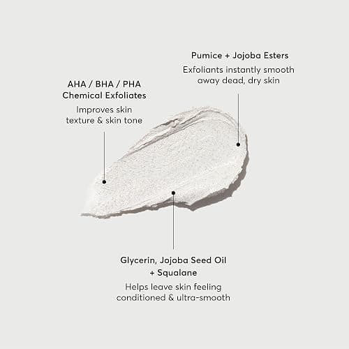 Naturium KP Body Scrub & Mask, AHA, BHA, PHA Exfoliants, 8 fl oz | Dead Skin Removal with Jojoba Esters, Glycolic & Salicylic Acid, for Smooth Texture & Clean Pores, Fragrance Free thumbnail 3
