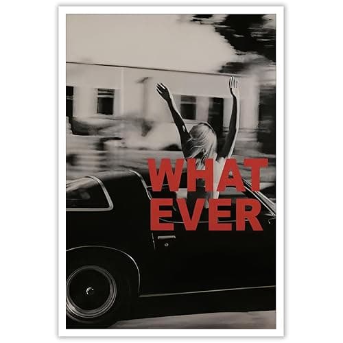 Vintage Black And White Canvas Poster Both Hand Out Of Car Window Woman Wall Art Trendy Feminist Aesthetic Photography Pictures Painting For Living Room Bedroom Bar Cart Wall Decor 12x16in Unframed - Image 1