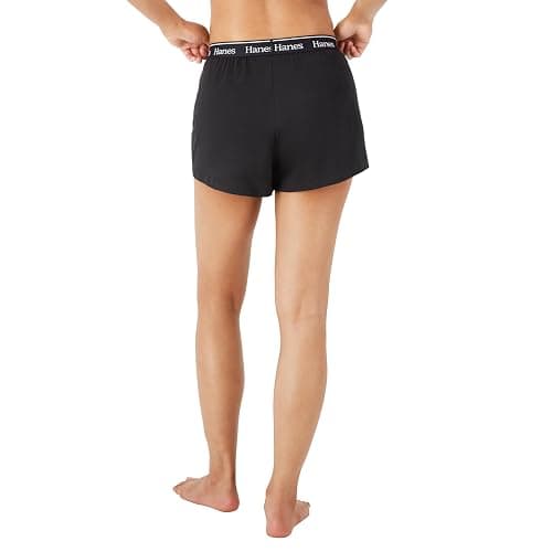 Hanes Womens Originals Sleep Shorts, 2-Pack, Comfywear Supersoft Lounge Shorts Pack, 3.25" thumbnail 4