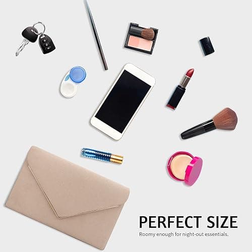 BBjinronjy Clutch Purse for Women Evening Bags Handbags for Wedding Party Cocktail Prom Faux Suede Crossbody Shoulder Bag thumbnail 5