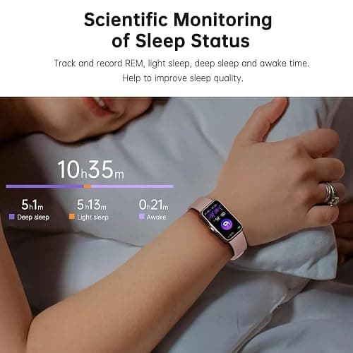 Sunorshop Health Fitness Tracker, Smart Watch with 24/7 Heart Rate and Blood Oxygen Monitor, Sleep Tracker with IP68 Waterproof, Activity Tracker Pedometer Step Counter for Women Men (Pink) thumbnail 5