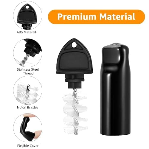 Beer Faucet Cap Keg Tap Brush, 4Pcs Beer Tap Plugs & 4Pcs Kegerator Tap Cover for Most Standard American Beer Faucets thumbnail 3