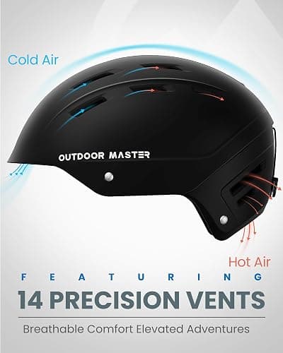 OutdoorMaster Kelvin II Ski Helmet - Snow Sport Helmet Snowboard Helmet for Men Women & Youth thumbnail 4