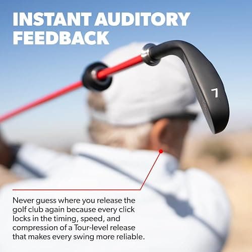 Performance Golf Click Stick - Swing Trainer for Automatic Release I Auditory Feedback I Core Golf Swing Mechanics Improvement thumbnail 7
