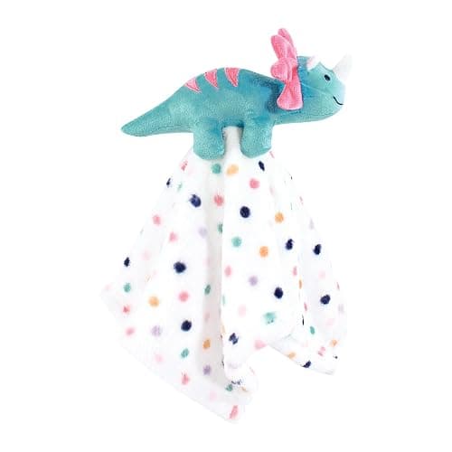 Hudson Baby Unisex Baby Animal Face Security Blanket, Cute-A-Saurus 3-Pack, One Size thumbnail 3