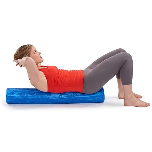 OPTP PRO-Roller Soft Density Foam Roller – Low Density Soft Foam Roller for Physical Therapy, Pilates, Yoga Foam Roll Exercises, and Muscle Recovery- Blue 36" x 6" thumbnail 5