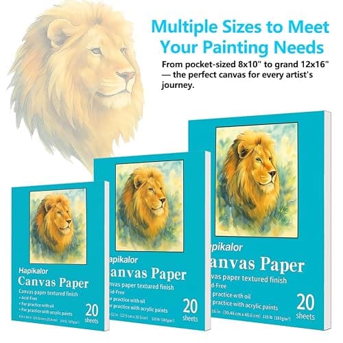 Canvas Painting Acrylic Sketch Book - 9x12 Inch, 20 Sheets (115lb/187g) Mixed Media Sketchbook, Art Supplies for Adults & Kids Canvases Painting pad for Acrylic, Oil, Marker, Drawing, Sketching thumbnail 6