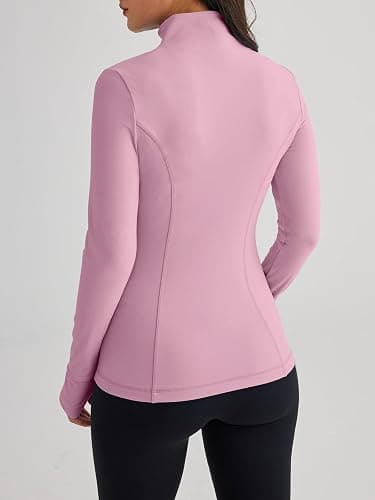 Trendy Queen Womens Lightweight Zip Up Jackets 2025 Athletic Hoodies Fall Gym Shirts Running Workout Clothes with Pocket thumbnail 4