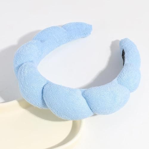 TYSSELY Spa Headbands for Washing Face Makeup Skin Care Headband Women Bubble Facial Beauty Headbands Puffy Shower Towel Band Hair Headband thumbnail 3