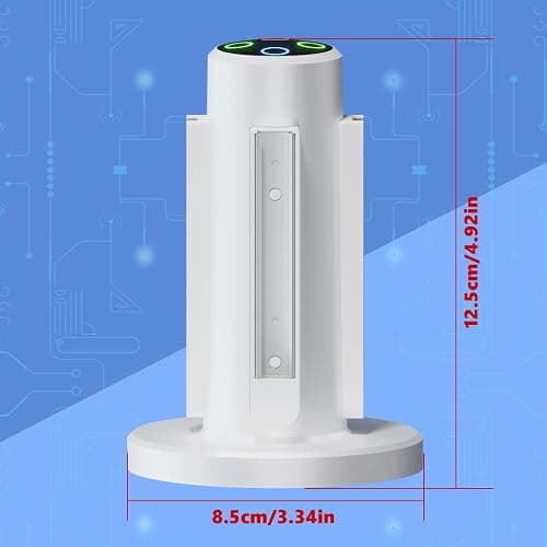 HONCAM Joycon Charging Dock for Switch Controller, Switch Accessories Compatible with Joycon,4 in 1 Charger with a USB Type-C Cord (White) thumbnail 6