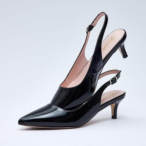 Black Low Kitten Heels thumbnail 7