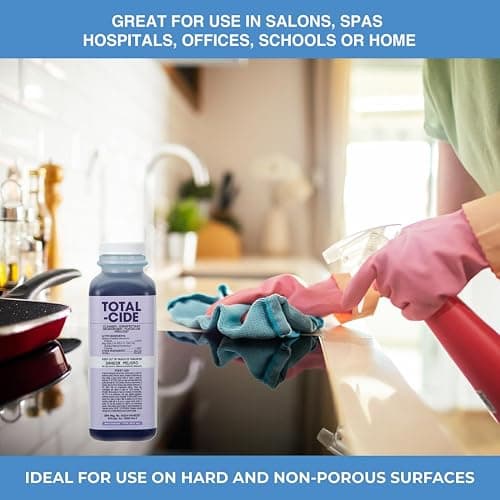 ForPro Total-Cide Disinfectant Solution, 2X Concentrated Formula, Hospital Grade Sanitizer & All Purpose Cleaner, 16 Fl Oz thumbnail 7