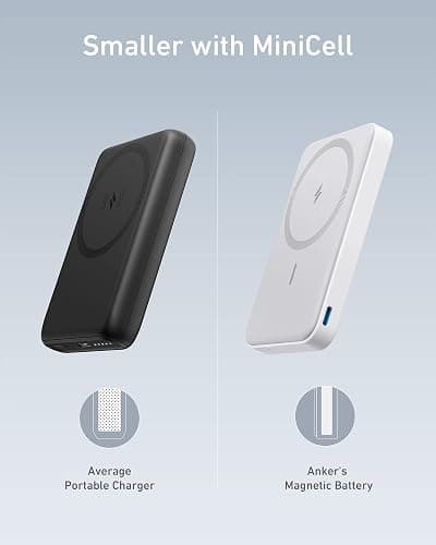 Anker 622 Magnetic Battery (MagGo), 5,000mAh Foldable Magnetic Wireless Portable Charger with Stand and USB-C Port (On The Side), Magsafe-Compatible for iPhone 16/15/14/13 Series thumbnail 7