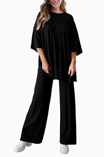 PRETTYGARDEN Two Piece Sets For Women Summer Fashion Lounge Matching Set 2025 Travel Vacation Airport Outfits Clothing thumbnail 5