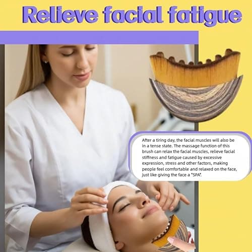 1/2 PCS Lymphatic Contour Face Brush for Sculpting – Anti-Puffiness, Detox & Lift, Improves Skin Glow & Absorption (1 Pcs Contour Face Brush) thumbnail 6