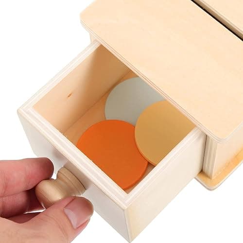 YAANI Montessori Coin Box, Imbucare Box, Object Permanence Box, Montessori Toys for 1 Year olds, Baby Activity 12 Months thumbnail 5