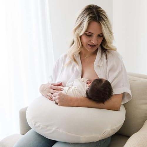 Snuggle Me Organic | Feeding Support Cover | Nursing, Bottle Feeding and Bonding Support | Organic Cotton | Natural - Natural thumbnail 2