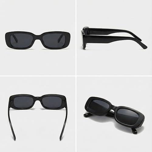 JUSLINK Rectangle Sunglasses for Womens Trendy Retro Fashion 90s Sunglasses UV 400 Protection Square Frame Eyewear thumbnail 7