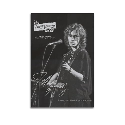 JHAMZPOSTER Jeff Buckleys Poster Vintage Music Poster Canvas Art Aesthetic And Wall Art Picture Decorstyle 12x18inch(30x45cm) - Image 1
