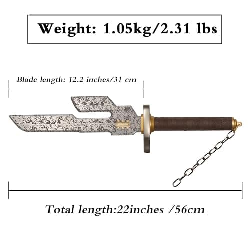17.7" Fushiguro Toji Cosplay Weapons Metal with Display Stand thumbnail 2