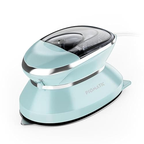 PIOMATIC Travel Iron Mini with Steam for Clothes with Dual Voltage, Portable Mini Ironing Machine with Non-Stick Soleplate, Small Iron for Sewing, Quilting and Handcraft - Image 1