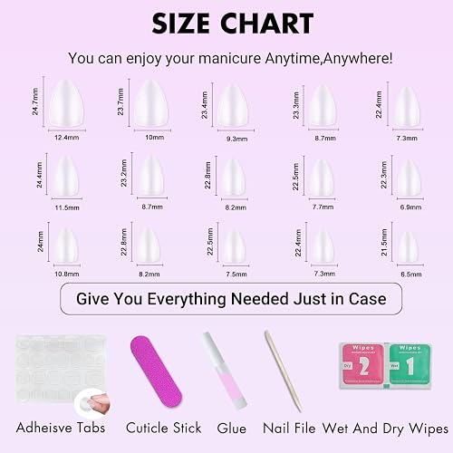 KQueenest Glitter Pink French Tip Press On Nails Almond, 30 Pcs Cat Eye Press On Nails with Gold Swirls, Bling Sparkly Fake Nails With Glue, Luxury Reusable Stick on Nail for Women Gift thumbnail 8