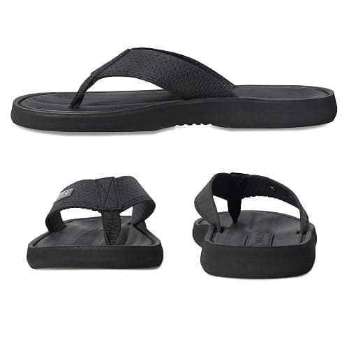 MALIDA Mens Flip Flops Non-Slip Bathroom Shower Shoes Waterproof Cushion foam Indoor and Outdoor Thong Sandals thumbnail 4