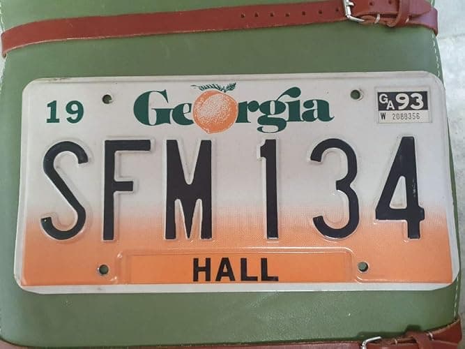 Georgia Usa License Plate Us License Plate License Plate 6x12 inches - Image 1
