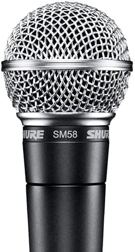 Shure SM58-LC Dynamic Vocal Microphone – Professional Handheld Cardioid XLR Mic for Singing, Live Performance, Studio Recording, Podcast & Broadcast, Black thumbnail 9