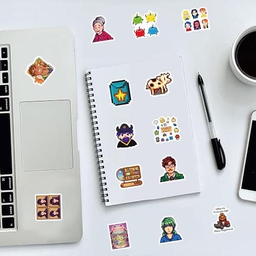 Stardew Waterproof Valley Sticker Set – 100 Unique Vinyl Stickers for Fans, Laptops, and Journals,Skateboard Bike Bumper Car Guitar Water Bottle Luggage thumbnail 2