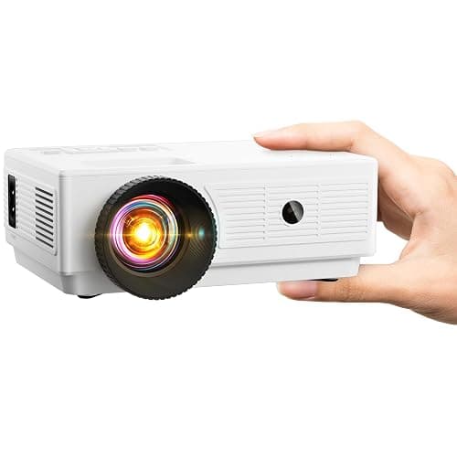Mini Projector, Cibest HD 1080P Supported Movie Projector, 2024 Upgraded 15000 Lux Home Theater Video Projector Compatible with iOS/Android Phone/Tablet/Laptop/PC/TV Stick/Box/USB Drive/DVD - Image 1