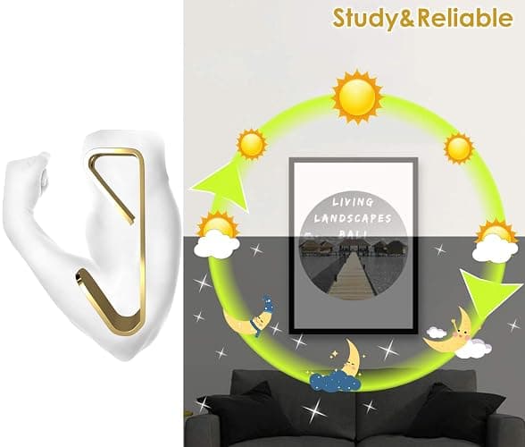 100 lb Picture Hangers, Picture Hooks for Hanging Pictures, 20Pcs Frame Hooks Picture Hangers Heavy Duty Hardware Hanger Kit Wooden Wall Painting Hangers Hooks and Nails for Pictures thumbnail 5