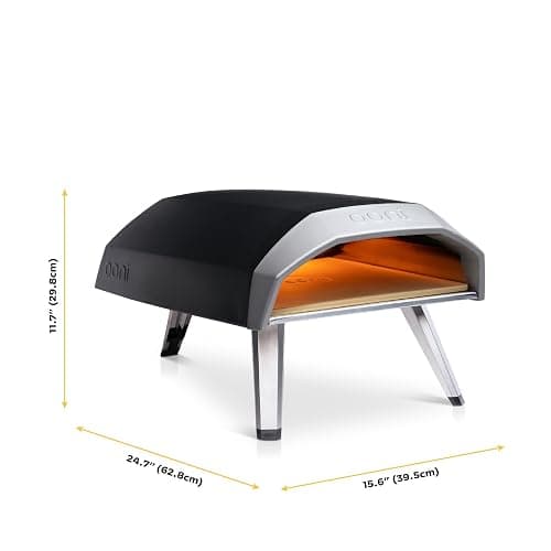 Ooni Koda 12 Gas Pizza Oven & Peel Bundle – 28mbar Propane Outdoor Portable Oven For Stonebaked 12 Inch Pizzas in 60 Seconds, Includes 12" Pizza Peel and Gas Hose & Regulator thumbnail 3