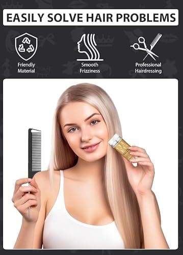Slick Back Hair Brush, Hair Wax Stick 4Packs Set - Wax Sticks for Hair Flyaways, Baby Hairs, Edge Control - Sleek Ponytail & Bun Accessories for Women Kids & Girls thumbnail 2