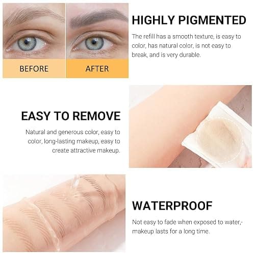 FeiCuiYun 6Pcs Eyebrow Pencils for Women, Wooden Hard-Core Brown Eyebrow and Eyeliner Pencil, Long Lasting Waterproof and Sweat-Proof, Beginner Makeup Brow Pencil, Create a Natural Eye Brow Makeup thumbnail 4
