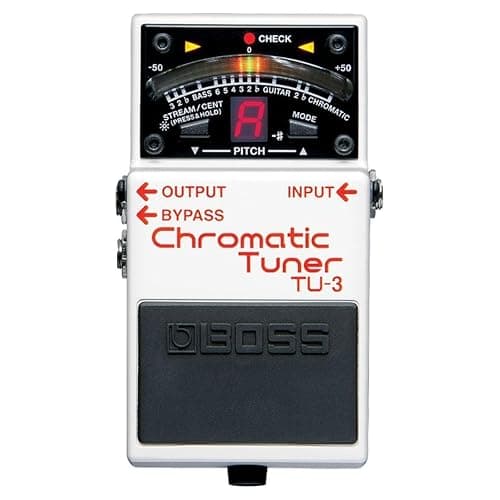 BOSS TU-3 Chromatic Floor Tuner for Guitar and Bass | Industry-Standard Performance | Tank-Tough BOSS Stompbox Body | 21-Segment LED Meter | Accurate to +/- One Cent | Accu-Pitch Sign Function thumbnail 7