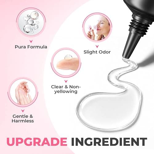 UNA GELLA 15g Nail Glue for Press On Nails with 20ml Nail Glue Remover Kit | Quick Dry Semi Solid Glue, No U V Lamp Needed, Non-Acetone Gentle Remover, Strong Hold Nail Tips Glue Gel, for DIY Manicure thumbnail 3